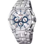 FESTINA MEN'S GREY SILVER STAINLESS STEEL WATCH BRACELET