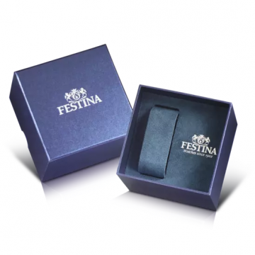 FESTINA MEN'S BLACK THE ORIGINALS LEATHER WATCH BRACELET
